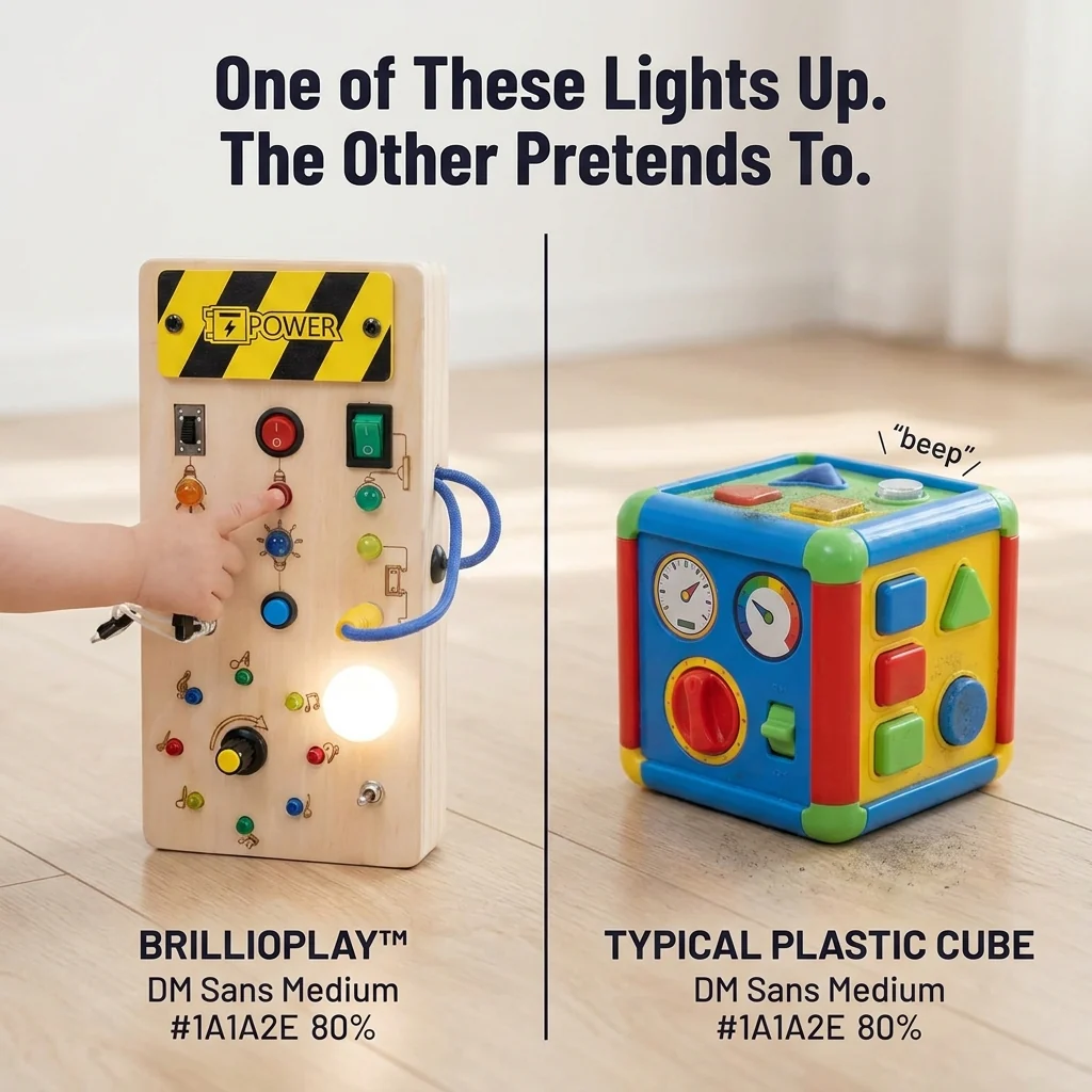 BrillioPlay™ — Give Tiny Hands Real Switches, Lights and Music to Master - Image 4