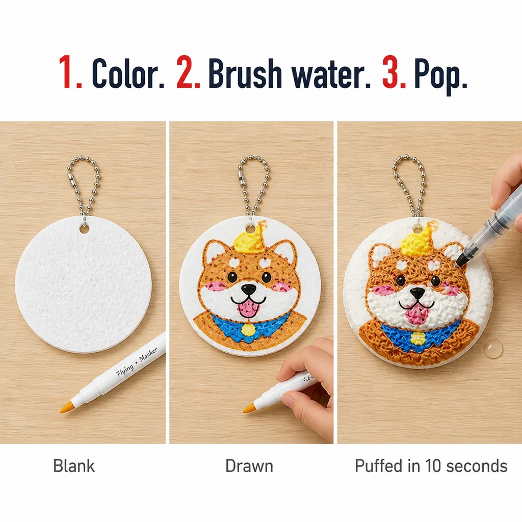 BubblePlay™ — Turn Markers and Water Into 3D Puffy Keepsakes Kids Hang Themselves - Image 3