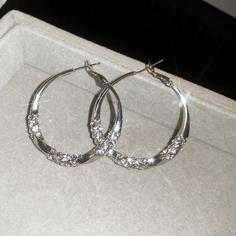 Buy One Get One Free | Timeless Hoop Earrings with Sparkling Zirconia