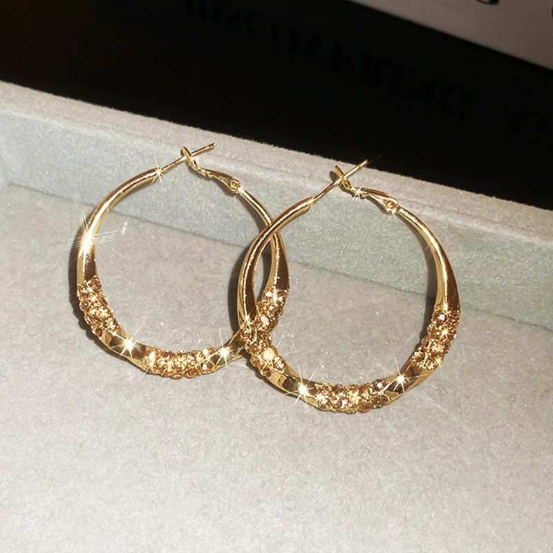 Buy One Get One Free | Timeless Hoop Earrings with Sparkling Zirconia - Image 8