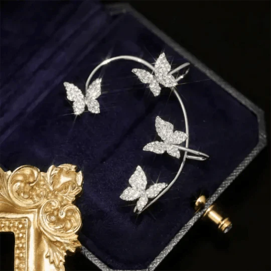 Buy One Get One Free | Zirconia Butterfly Earrings - Image 4