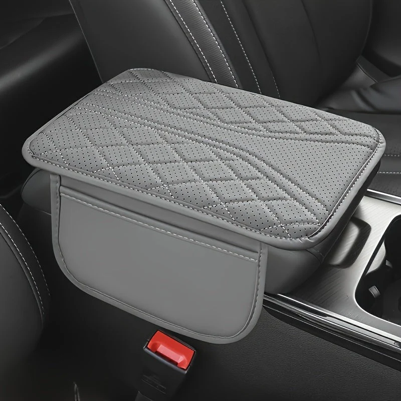Car Armrest Organizer in PU Leather with Pockets - Image 5