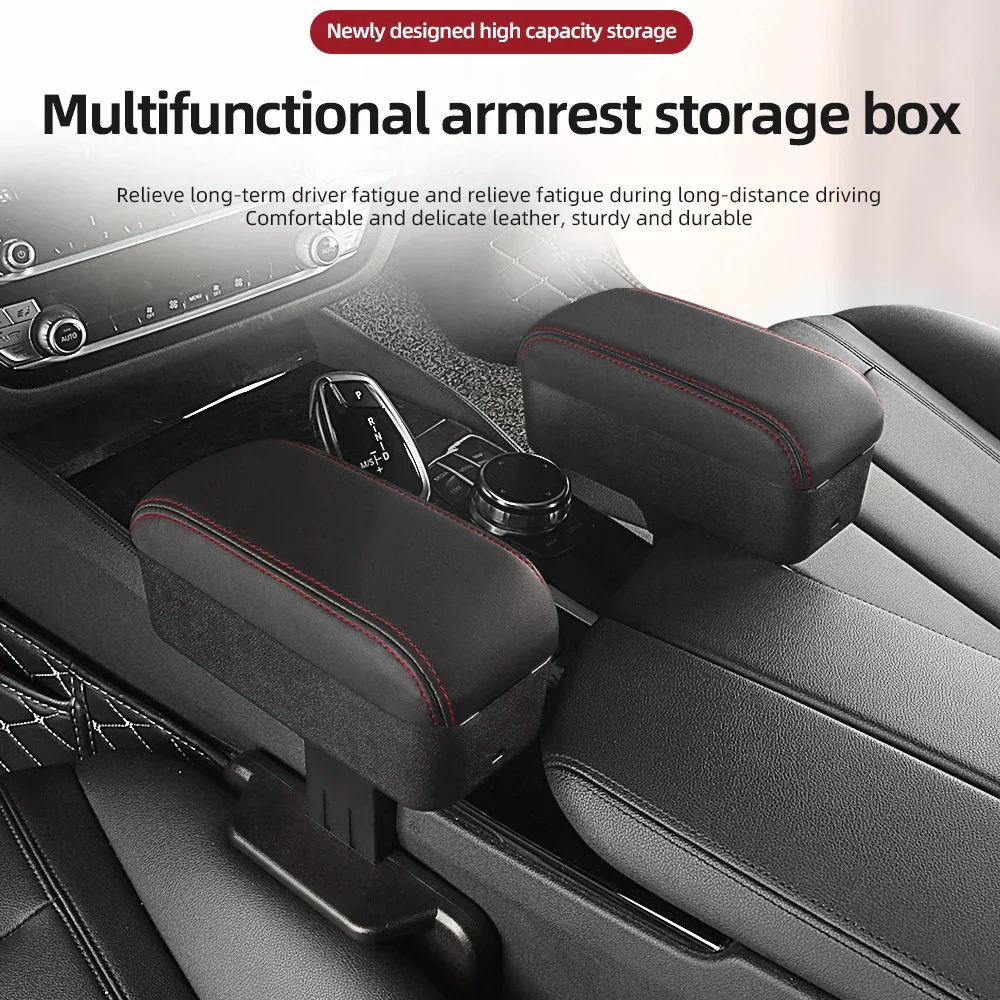 Car Armrest Organizer with Cup Holder - Image 2
