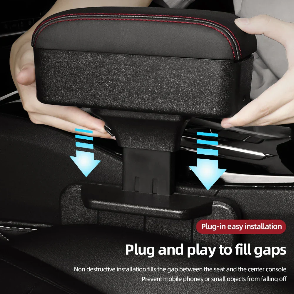Car Armrest Organizer with Cup Holder - Image 3
