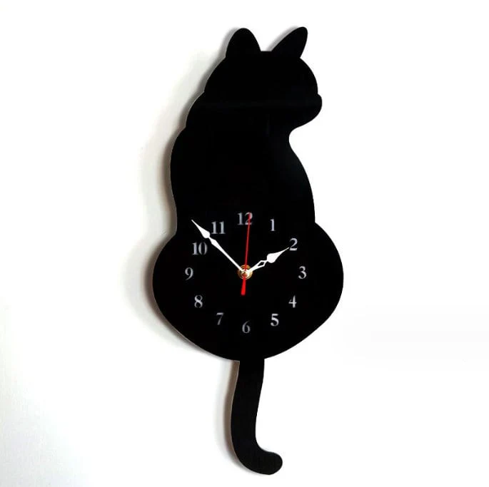 Cat Motion Wall Clock with Moving Tail Feature - Image 12