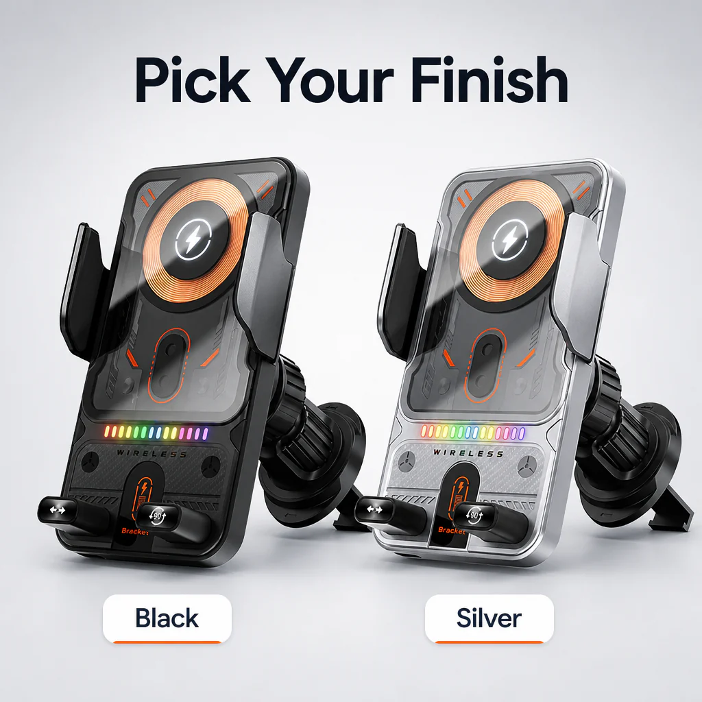 ChargeCruze™ — Grip, Charge & Drive Hands-Free with 15W Auto-Clamp Power - Image 8