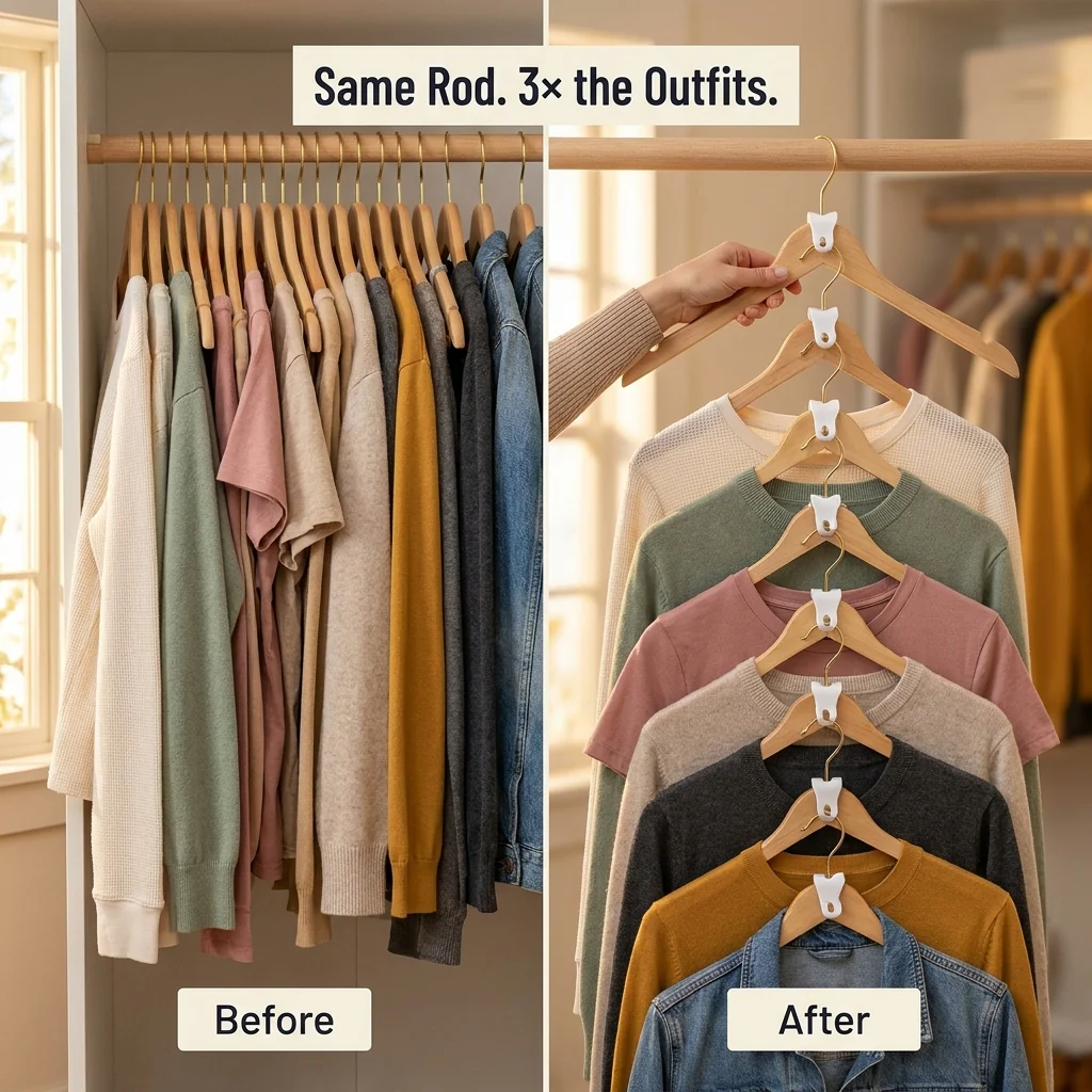 ClariHanger™ — Triple Your Closet Space in Seconds Without Tossing a Single Outfit - Image 3