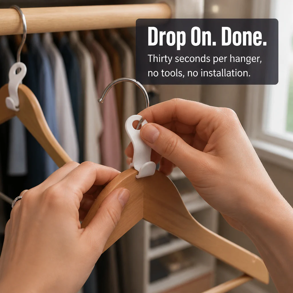ClariHanger™ — Triple Your Closet Space in Seconds Without Tossing a Single Outfit - Image 6
