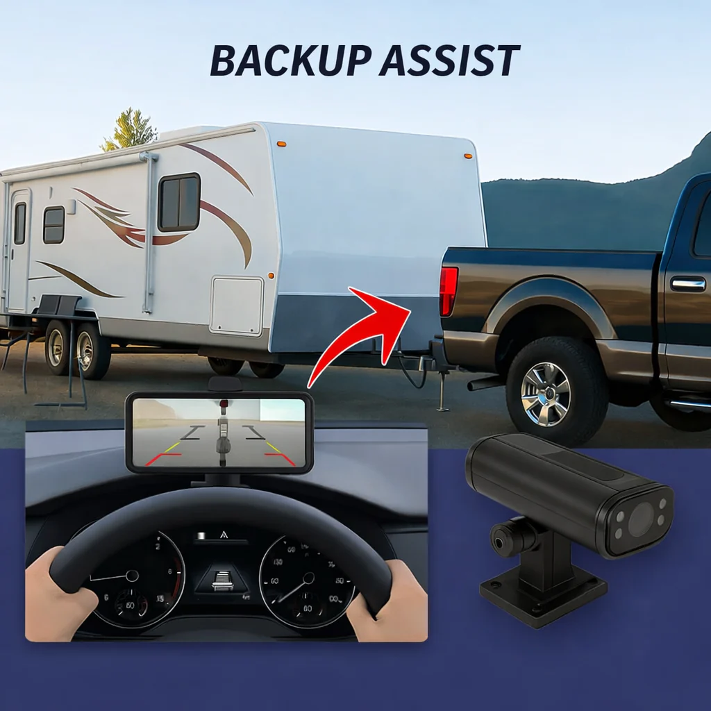 Clear View Reverse Driving Aid for Stress-Free Maneuvering
