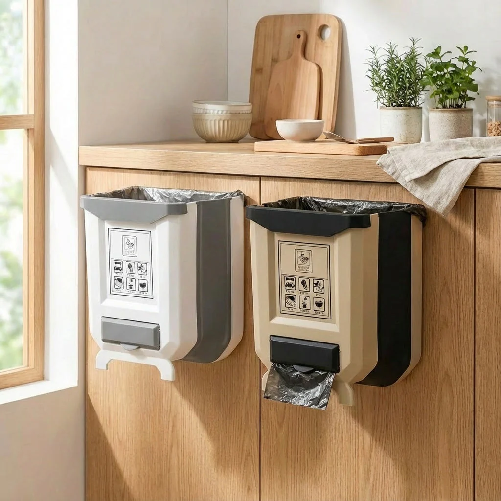Collapsible Countertop Kitchen Trash Bin - Image 4