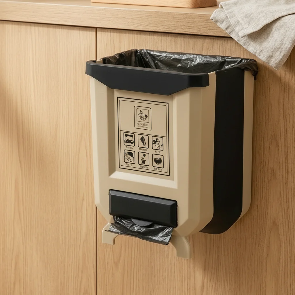 Collapsible Countertop Kitchen Trash Bin - Image 8