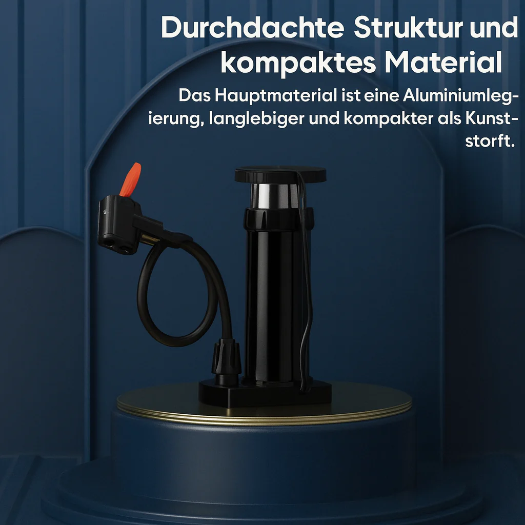 Compact Foot Pump with High Pressure & Pressure Gauge - Image 7