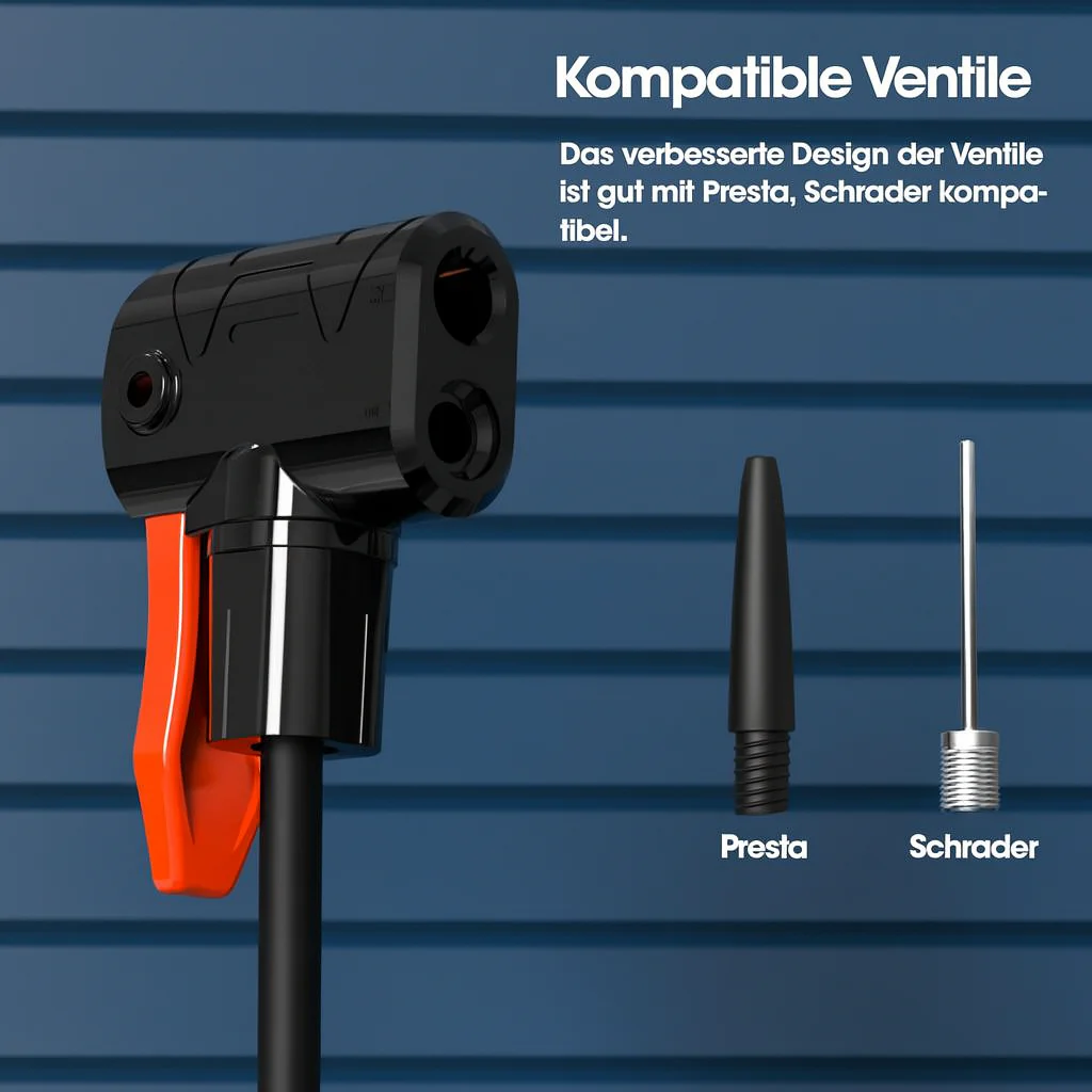 Compact Foot Pump with High Pressure & Pressure Gauge - Image 8