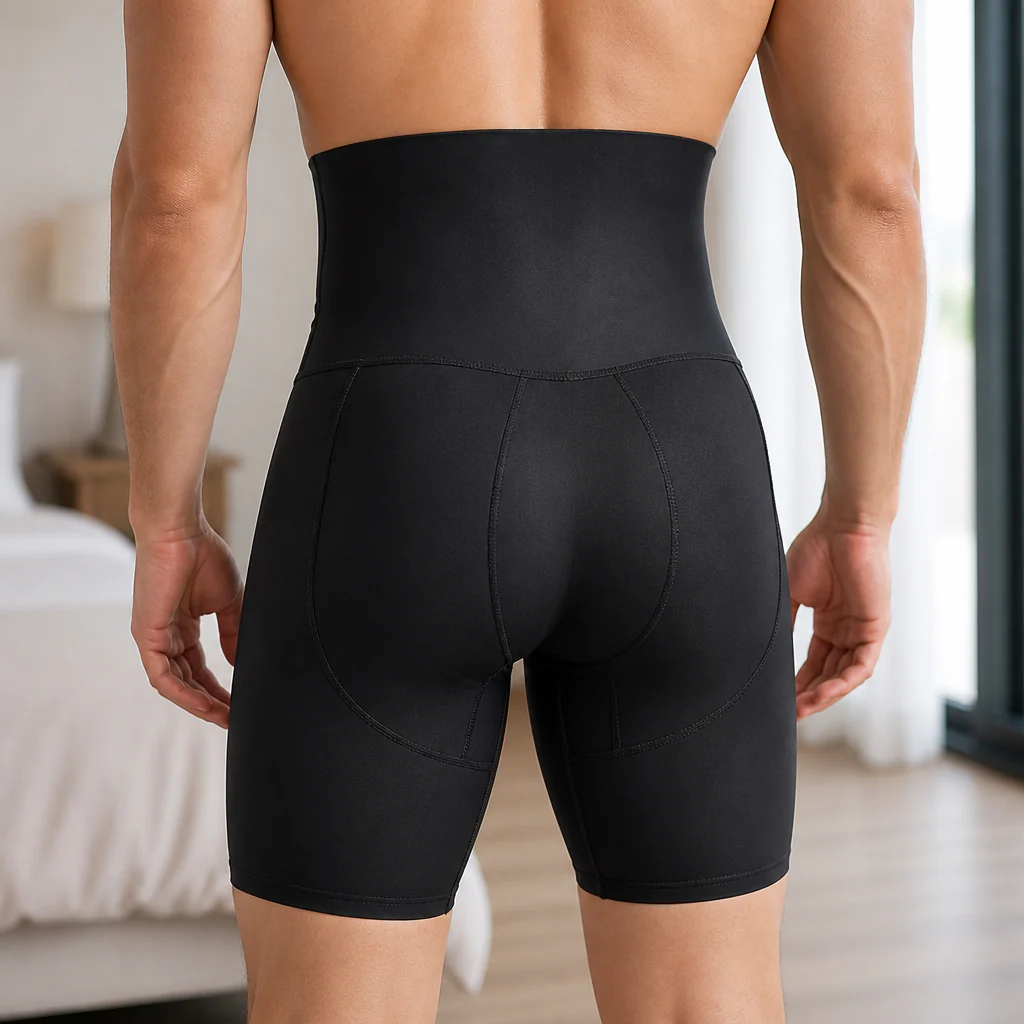 CoreForm™ – High-Waist Tummy-Control Compression Shaper Shorts for Men - Image 7