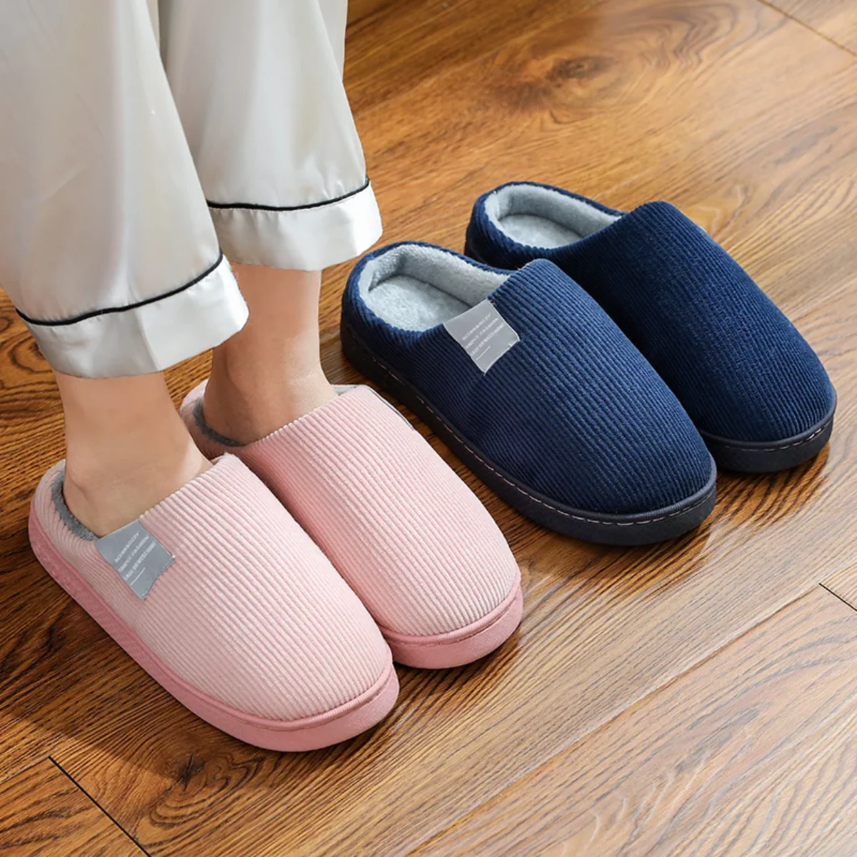 Cozy Slippers in Amber - Experience Embracing Warmth for Cold Days - Image 2
