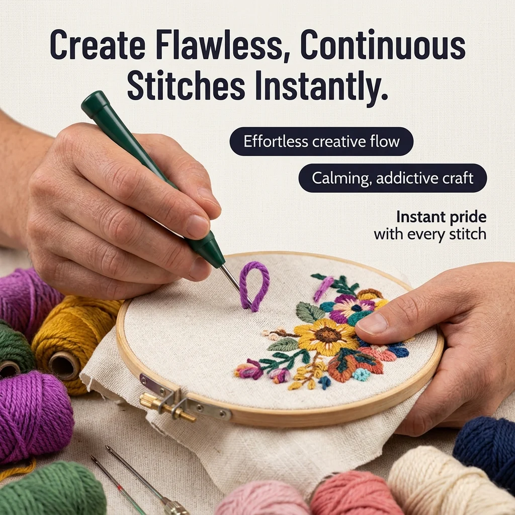 CraftAura™ — Hand Your Kid a Punch Needle Craft They Actually Finish | Ages 6+ - Image 3