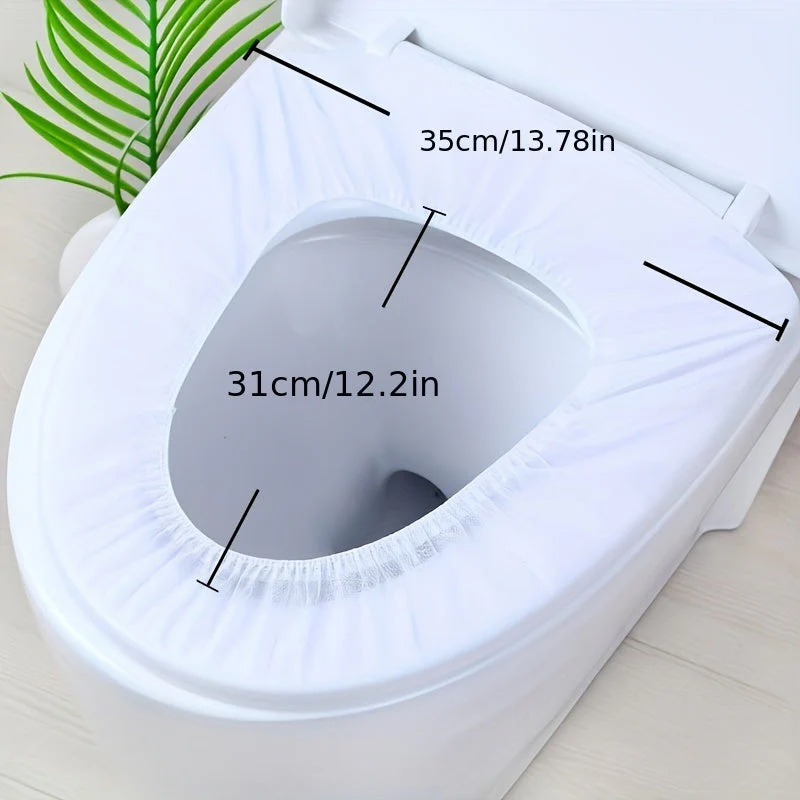 Disposable Toilet Seat Covers with Elastic Band - 50/100 Pieces - Image 4