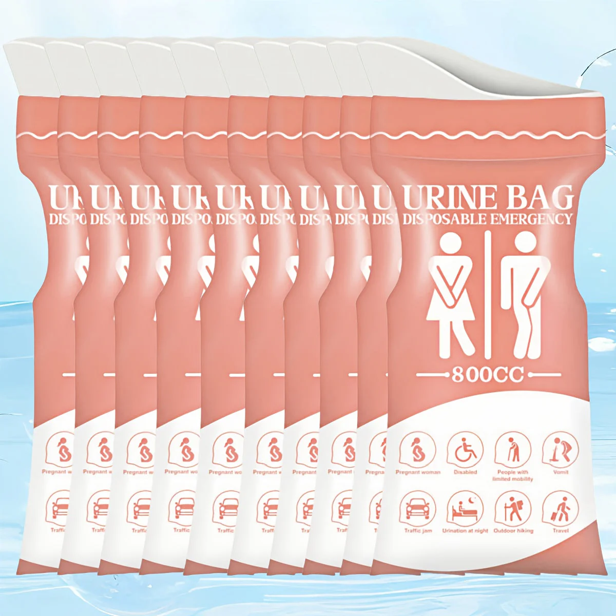 Disposable Urine Bags 800 ml for Car & Travel - Image 13