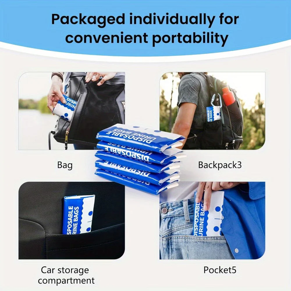 Disposable Urine Bags 800 ml for Car & Travel - Image 2