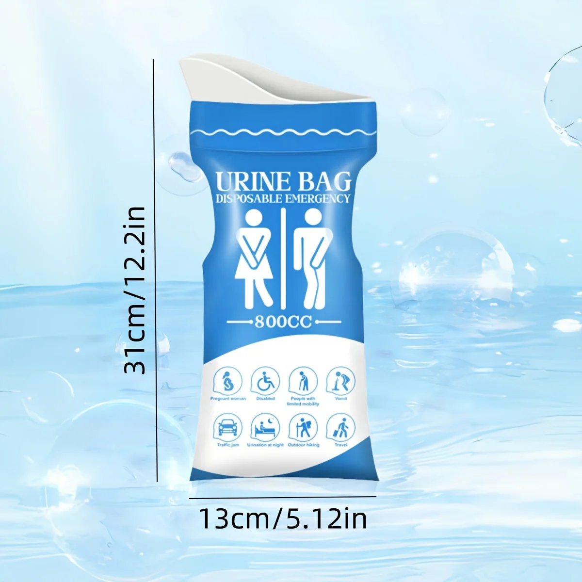 Disposable Urine Bags 800 ml for Car & Travel - Image 6