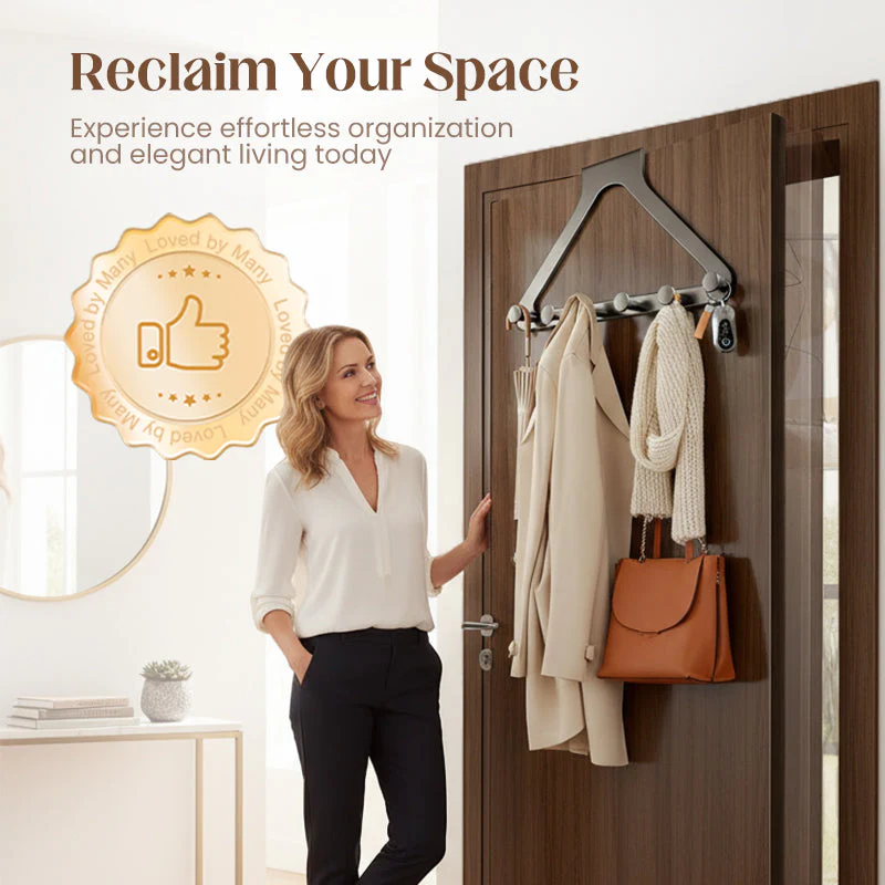 Door Hook Rack for Extra Space and Organization โ No Drilling Required - Image 4