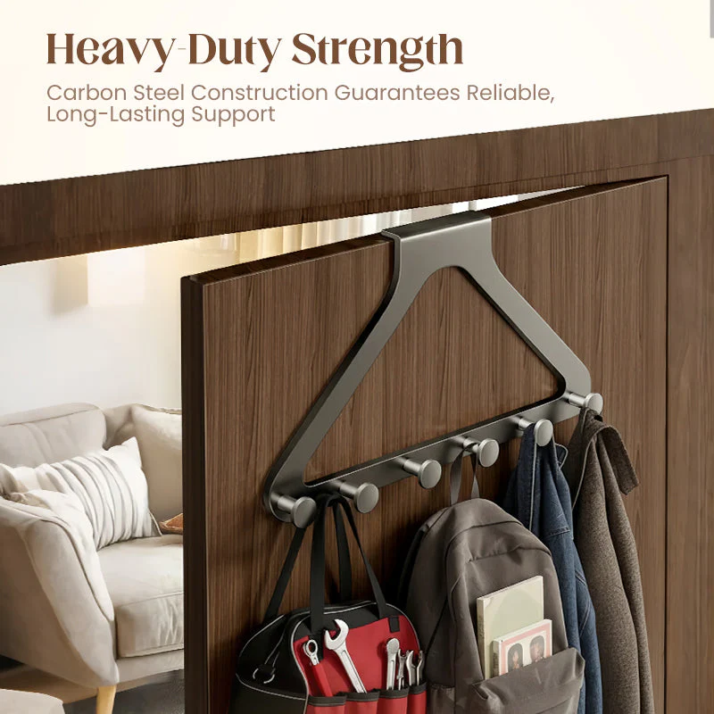 Door Hook Rack for Extra Space and Organization โ No Drilling Required - Image 5