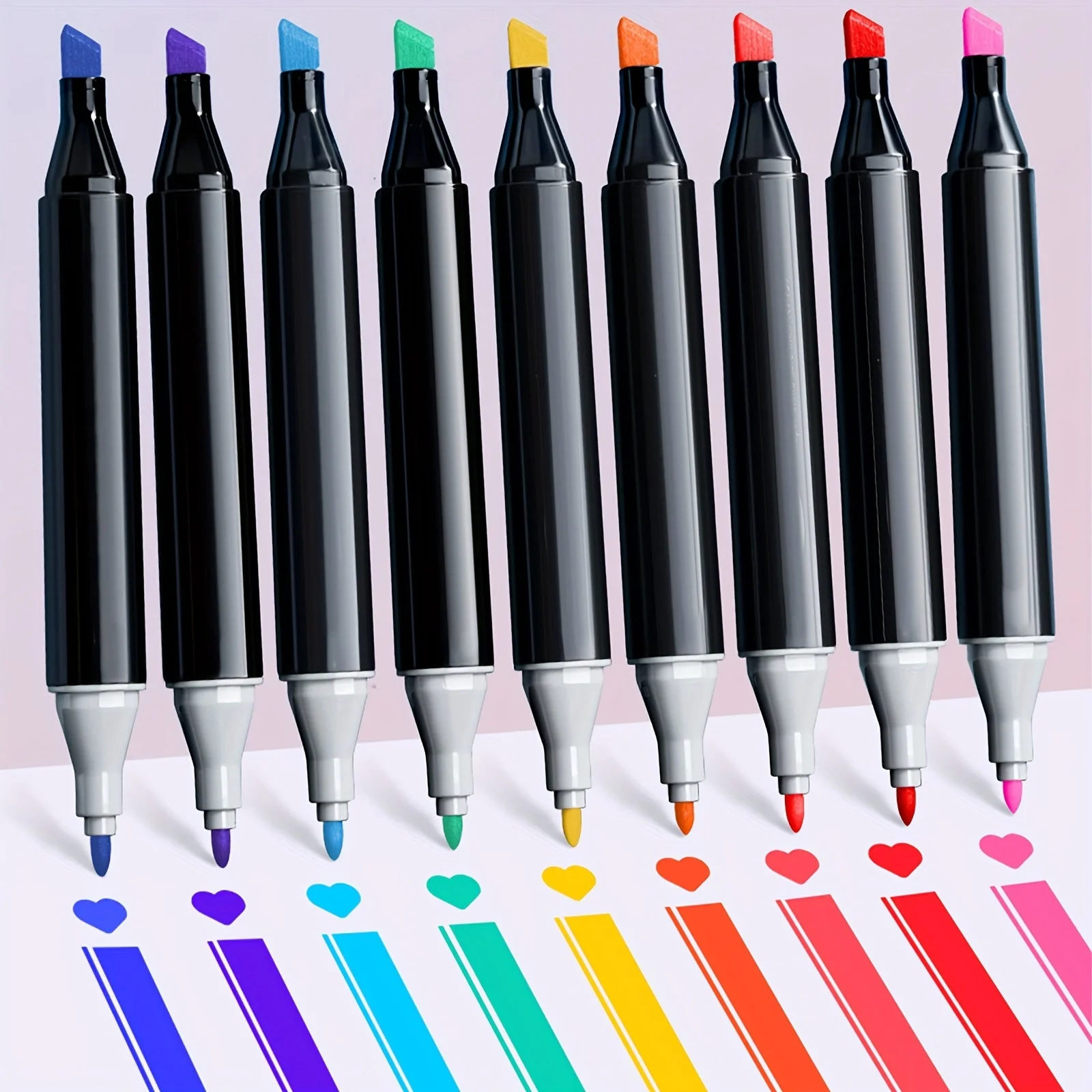 Double-Sided Alcohol Marker Set with 168 Colors - Image 5