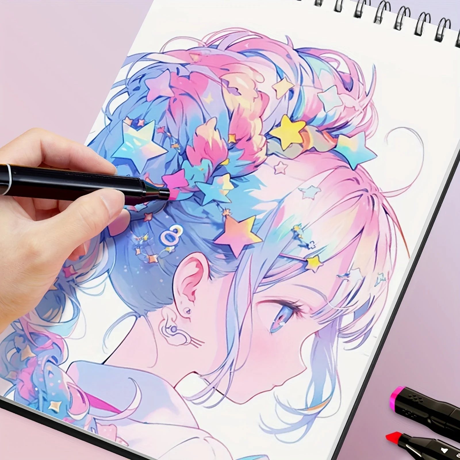 Double-Sided Alcohol Marker Set with 168 Colors - Image 6