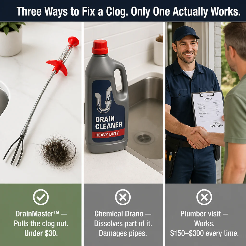 DrainMaster™ — Pull Out the Nastiest Hair Clogs Without a Plumber - Image 7