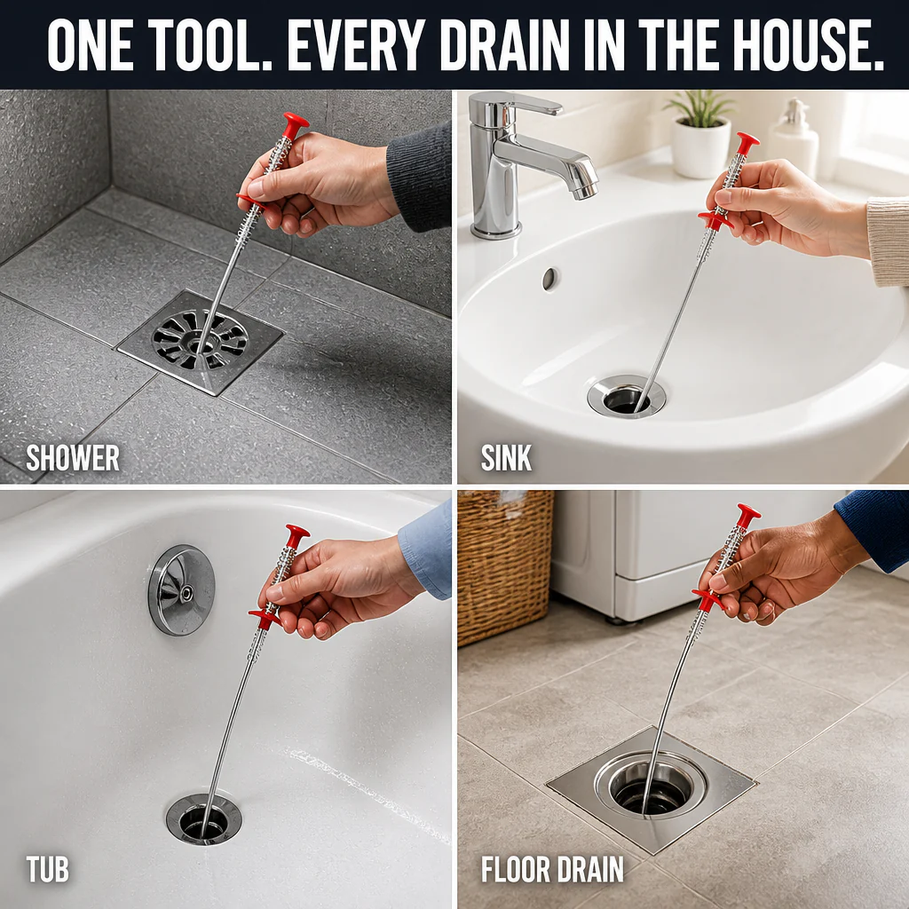 DrainMaster™ — Pull Out the Nastiest Hair Clogs Without a Plumber - Image 8