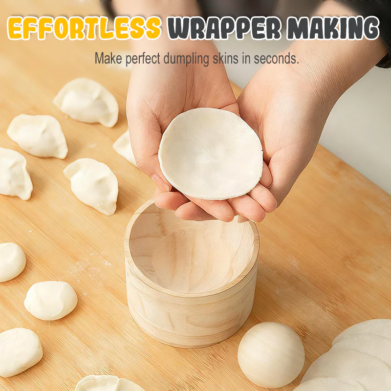 Dumpling Maker | Wooden Dough Stamp | Non-Stick Finish | DumpliForm - Image 3