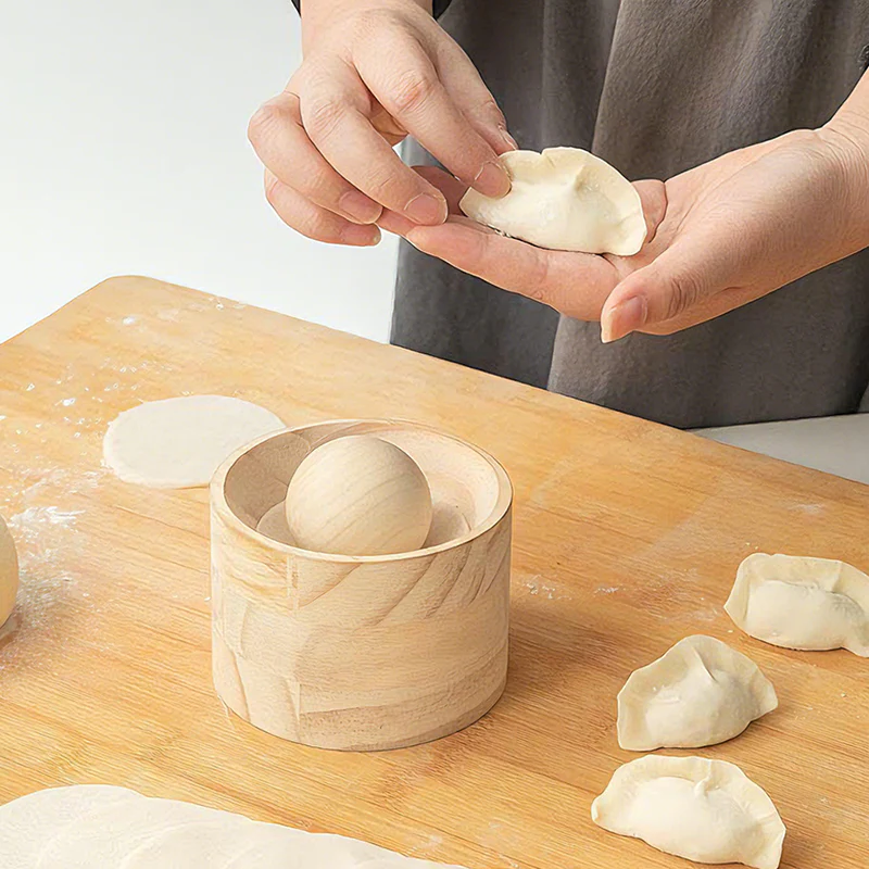 Dumpling Maker | Wooden Dough Stamp | Non-Stick Finish | DumpliForm - Image 6