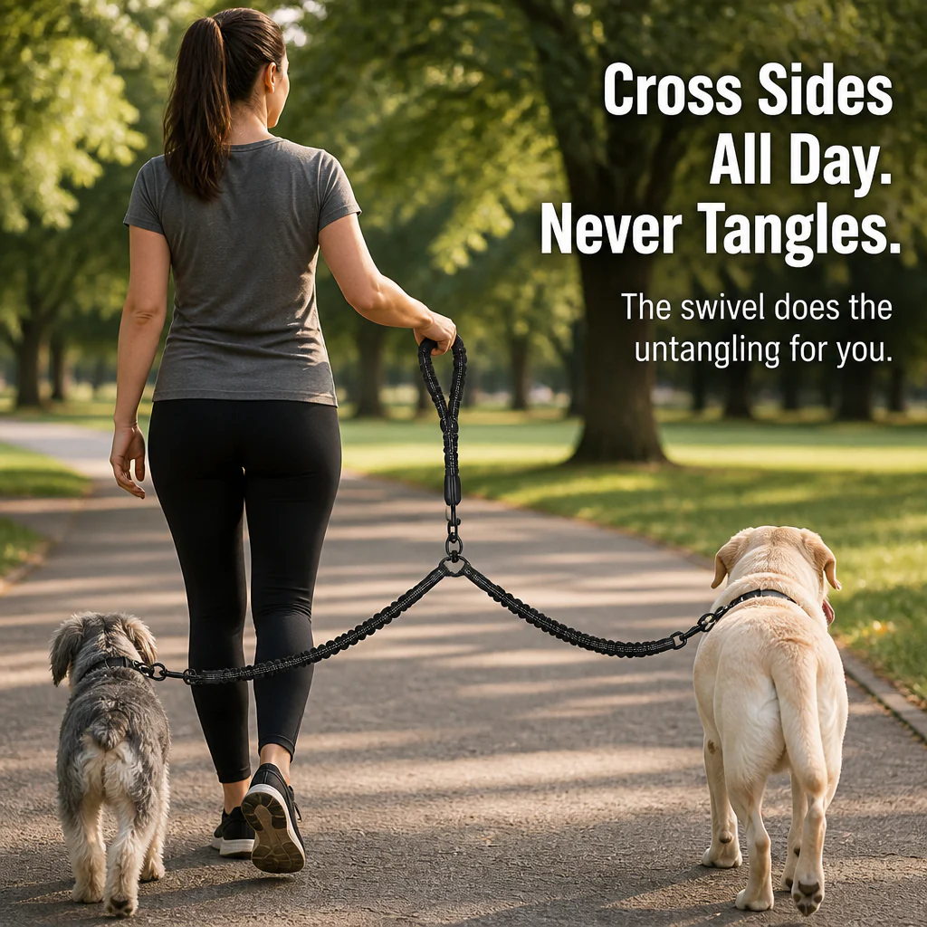 DuoStride™ — Walk Two Dogs Without Tangles, Jerks, or Wrist Strain - Image 4
