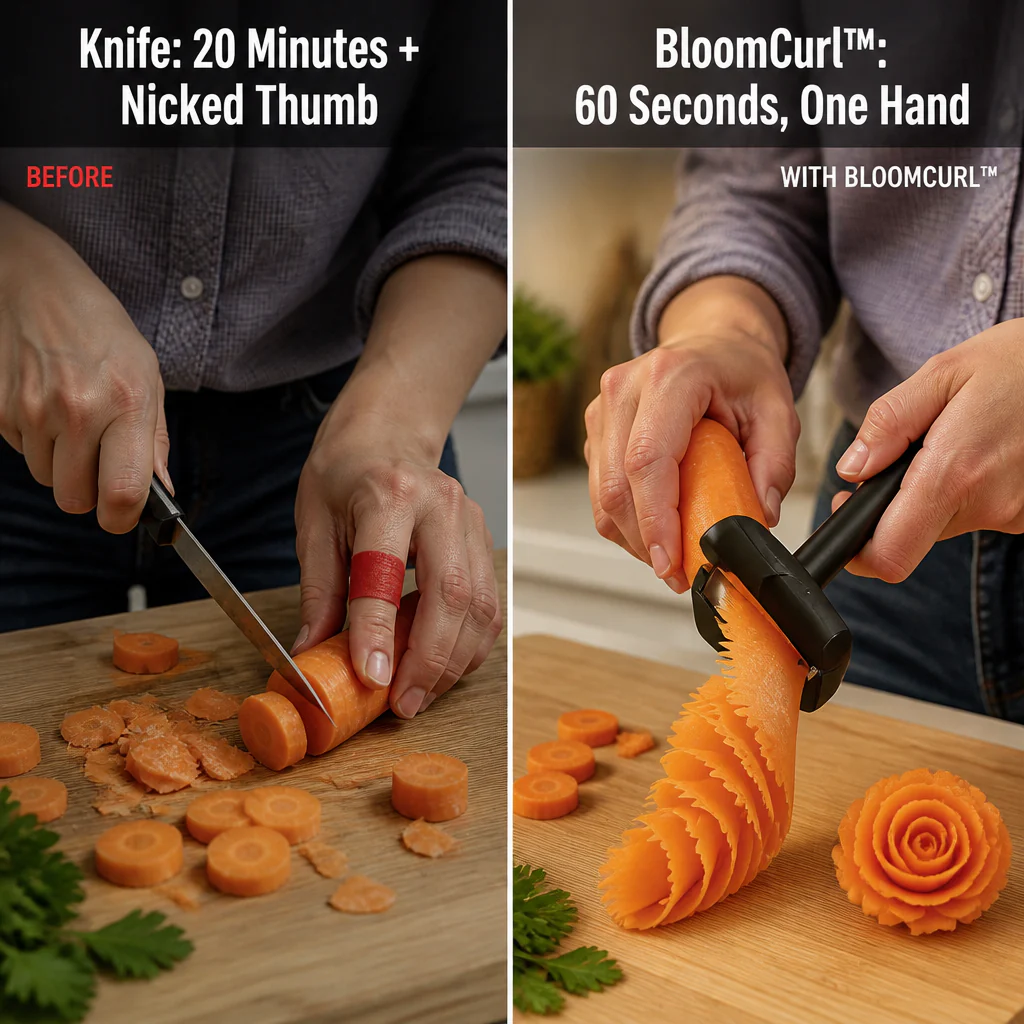 BloomCurl™ — Roll Carrots Into Restaurant-Style Roses in Under 60 Seconds - Image 2