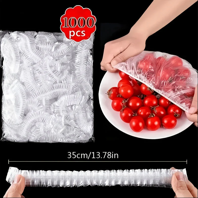 Elastic Food Storage Covers, 1000 Pieces, Made of PE - Image 10