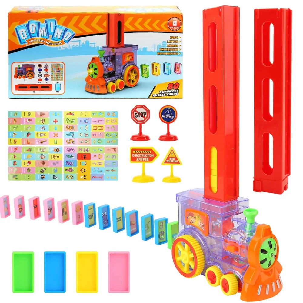 Electric Train for Endless Domino Fun - Image 12