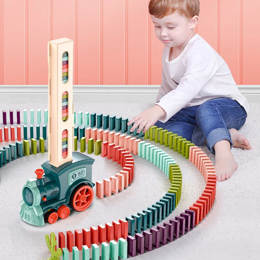 Electric Train for Endless Domino Fun - Image 2