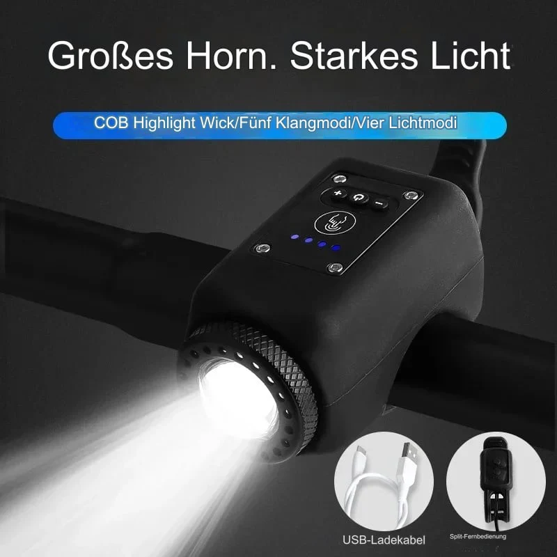 Electronic Bicycle Bell with LED Light - Image 4