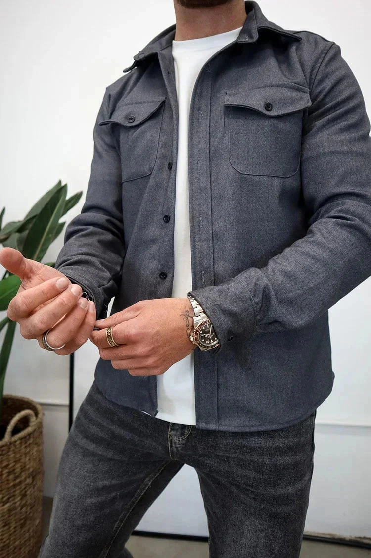 EliteThread™ Shirt Jacket — Wear Confidence That Commands Every Room - Image 12