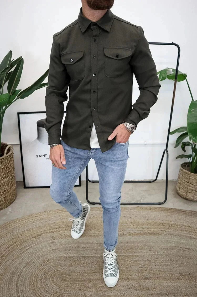 EliteThread™ Shirt Jacket — Wear Confidence That Commands Every Room - Image 28