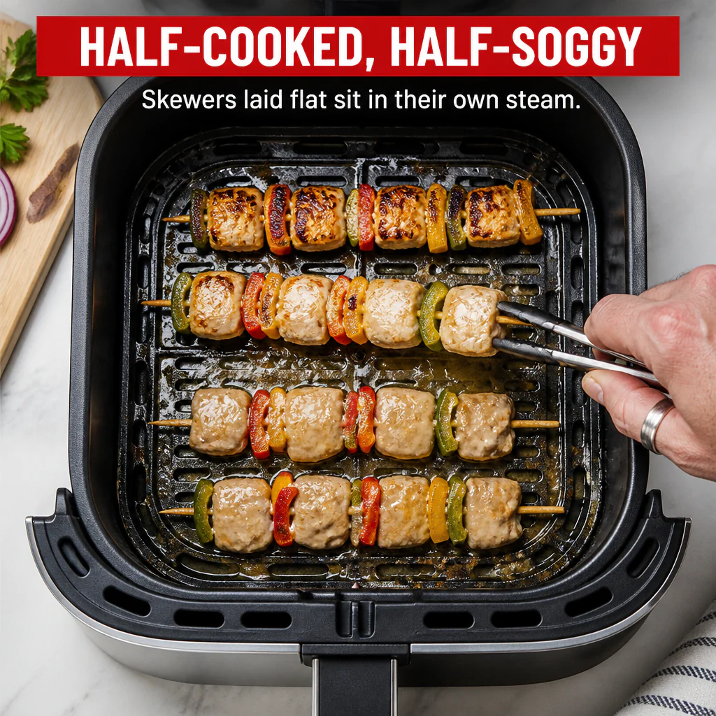 EmberSkew™ — Cook Juicy Skewers and Wings In Your Air Fryer Without Flipping - Image 2