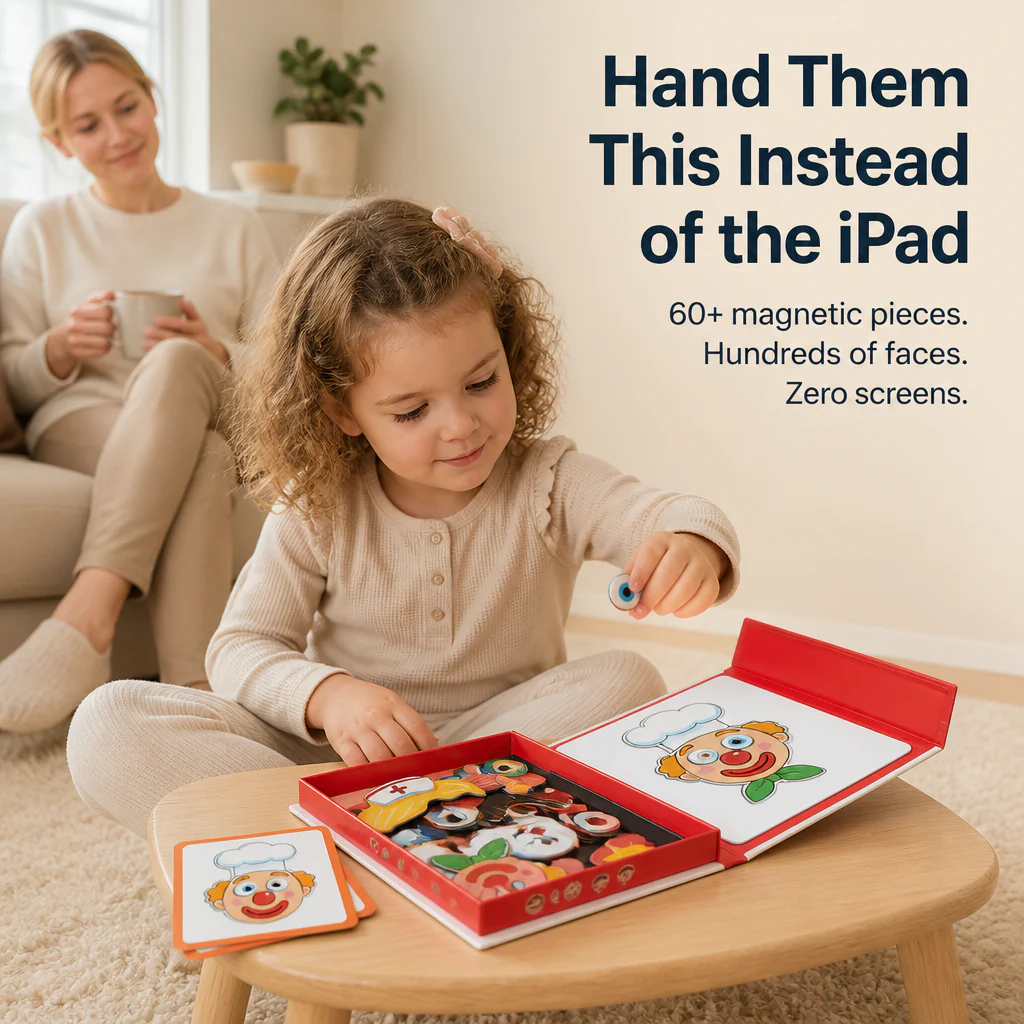 EmotiMate™ — Build Magnetic Faces That Teach Kids Big Feelings Without Screens