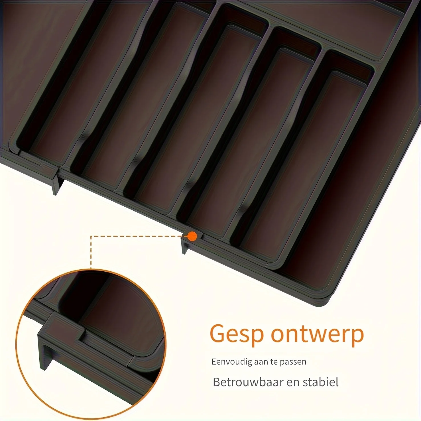 Expandable Cutlery Tray 13–22 inches - Image 3