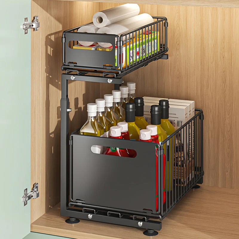 Expandable Kitchen Shelf with 2 Tiers - Image 8