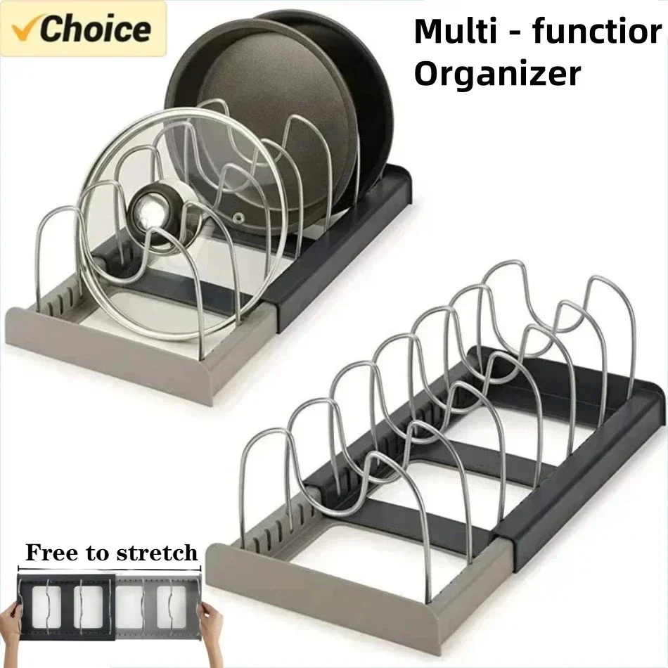 Expandable Pot Lid Holder and Pan Organizer - Image 2