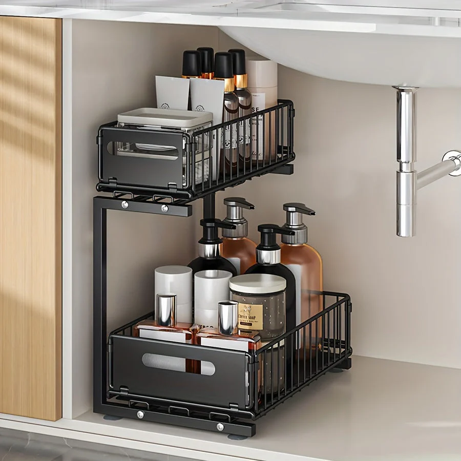 Expandable Under-Cabinet Organizer with 2 Levels - Image 8