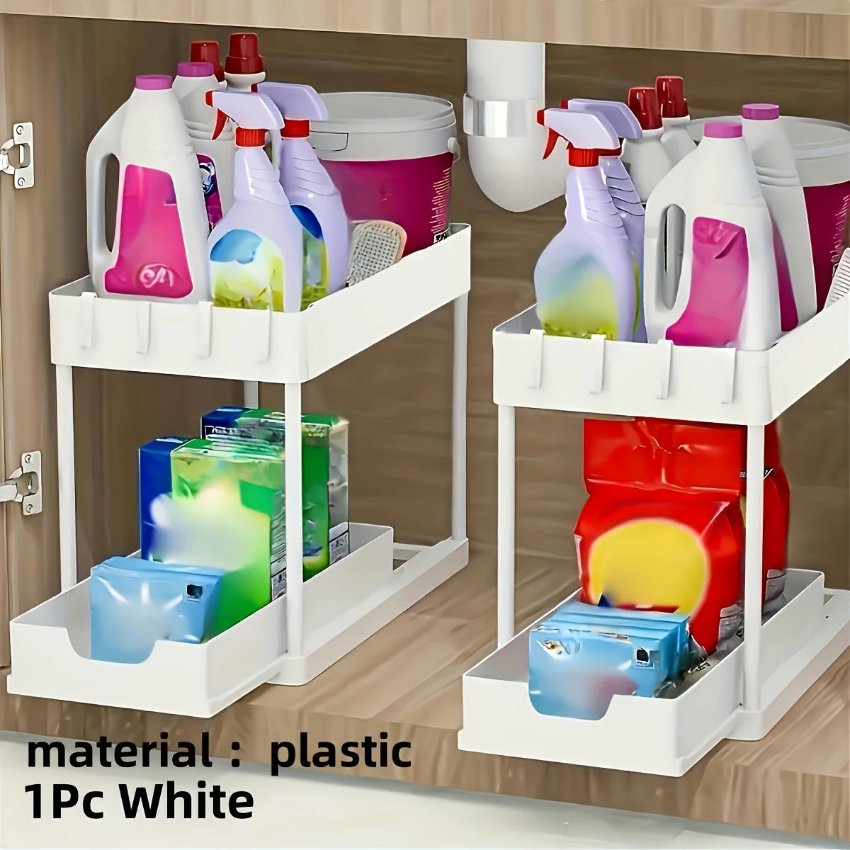 Expandable Under-Sink Cabinet Organizer - Image 2