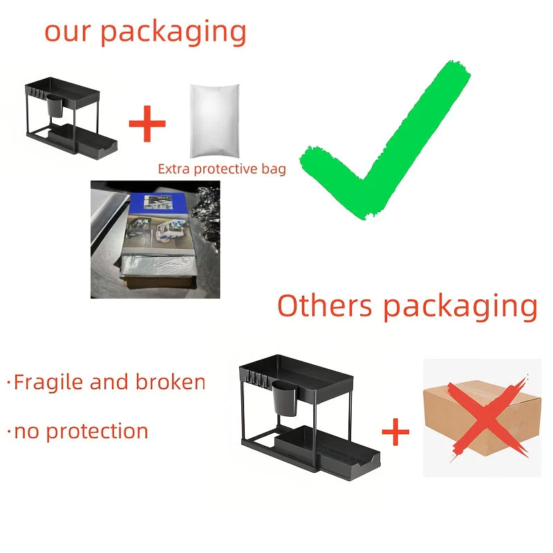 Expandable Under-Sink Cabinet Organizer - Image 6