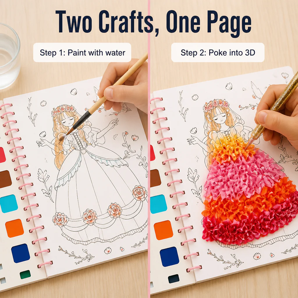 FashionFable™ — Paint, Poke, and Frame the Princess She'll Actually Finish - Image 3