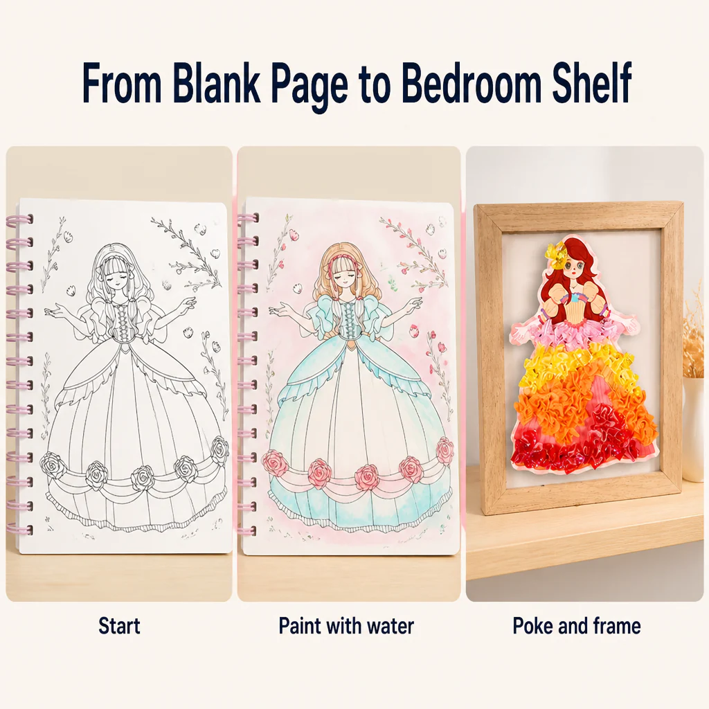 FashionFable™ — Paint, Poke, and Frame the Princess She'll Actually Finish - Image 5